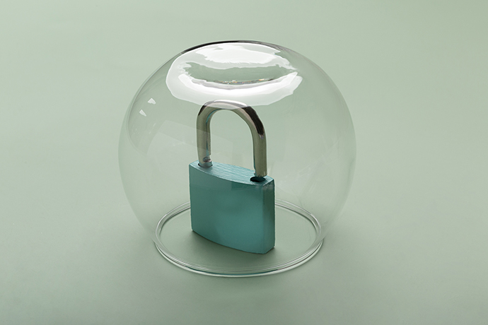 protection-concept-with-lock