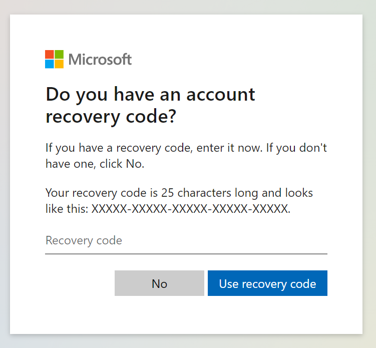 recovery-code